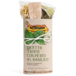 Kit préparation pâtes trofiete au pesto ingrédients locaux qualité artisanale