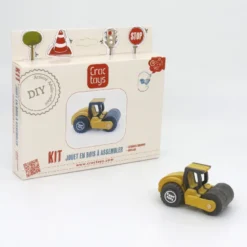 Kit rouleau compresseur en bois coloré