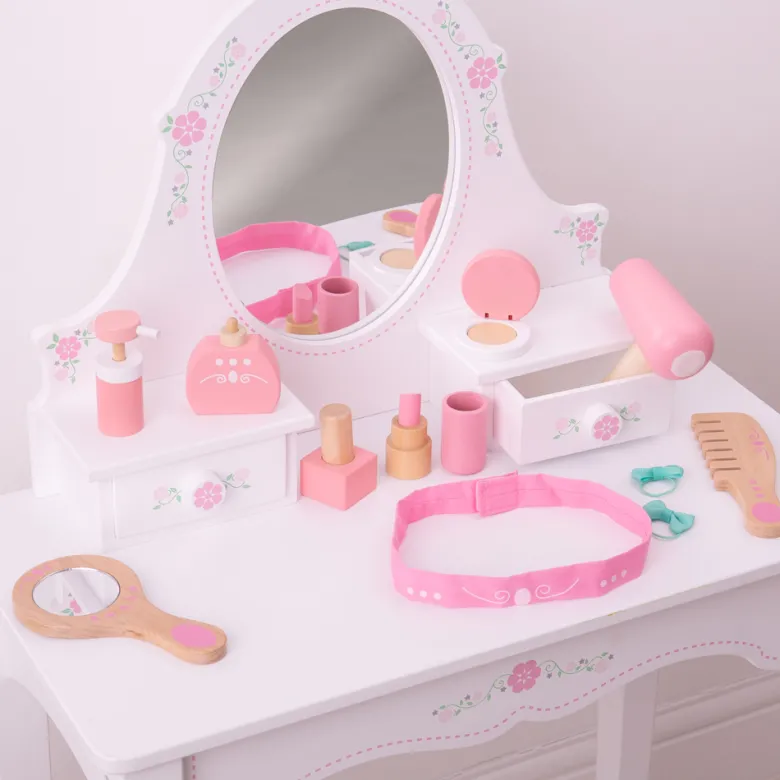 Kit vanité en bois pour enfants
