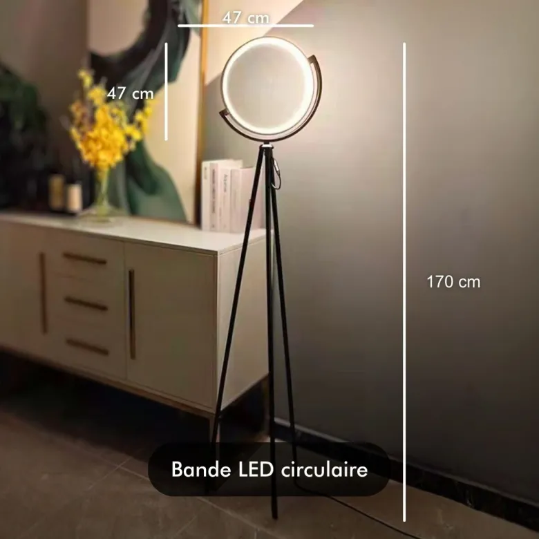 Lampadaire led - inoleds - croissant de lune
