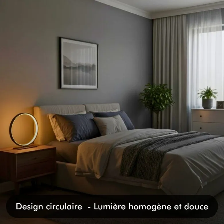 Lampe a poser led - inoleds - impira noir - dimmable