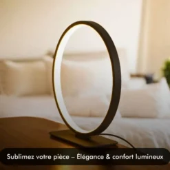Lampe a poser led - inoleds - impira noir - dimmable