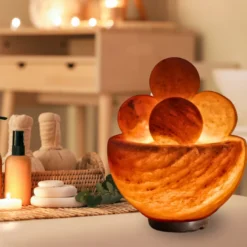 Lampe 4 boules massage en sel d'himalaya