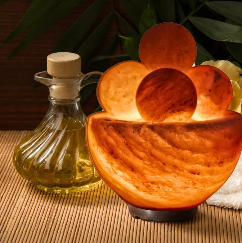Lampe 4 boules massage en sel d'himalaya