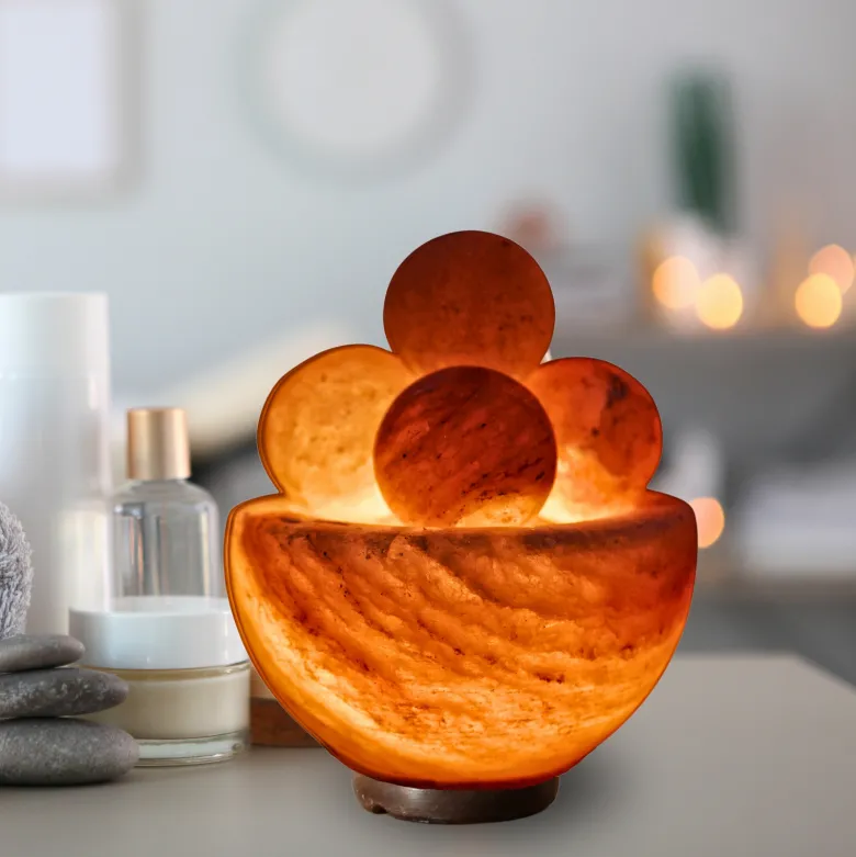 Lampe 4 boules massage en sel d'himalaya