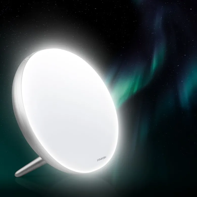 Lampe de Luminotherapie Led 10.000 Lux ajsutable avec fonction timer – Gris