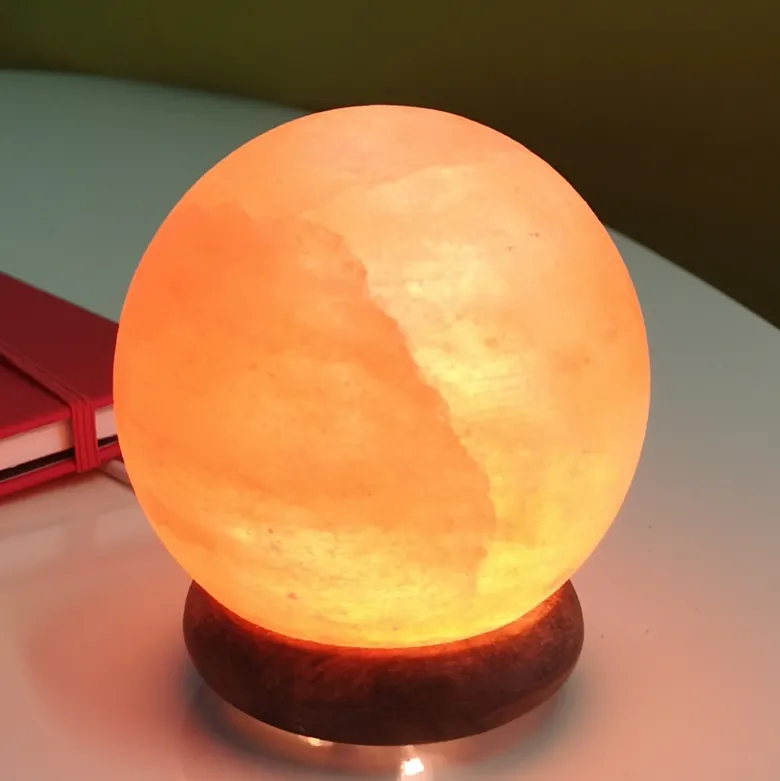Lampe de sel d'himalaya usb rond