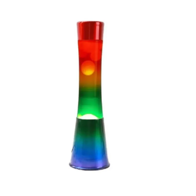 Lampe à lave en verre design rainbow