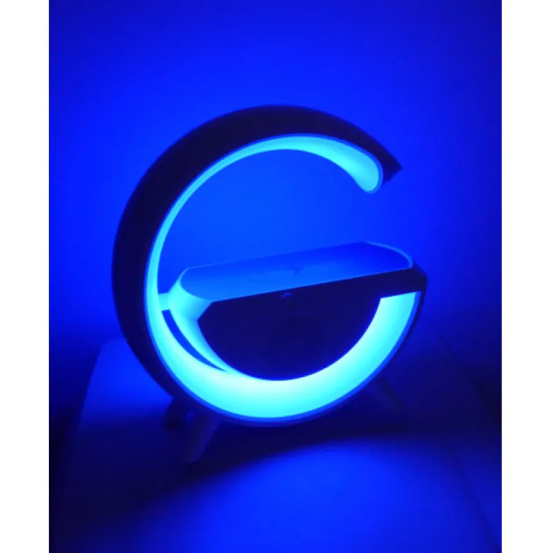 Lampe led station de charge et enceinte