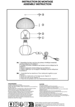 Lampe à poser madeleine verre et céramique marron moka