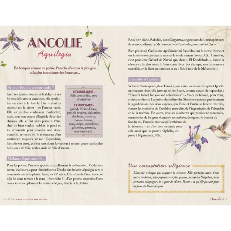 Langage secret des fleurs