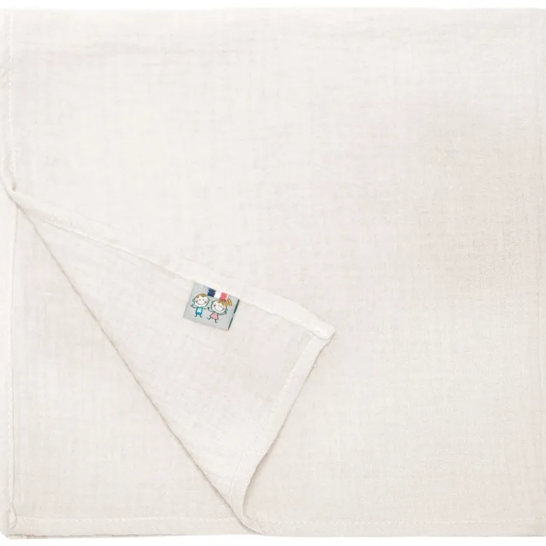 Lange gaze de coton jeanne - 60x60 cm
