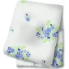 Lange mousseline - bouquet bleu vintage