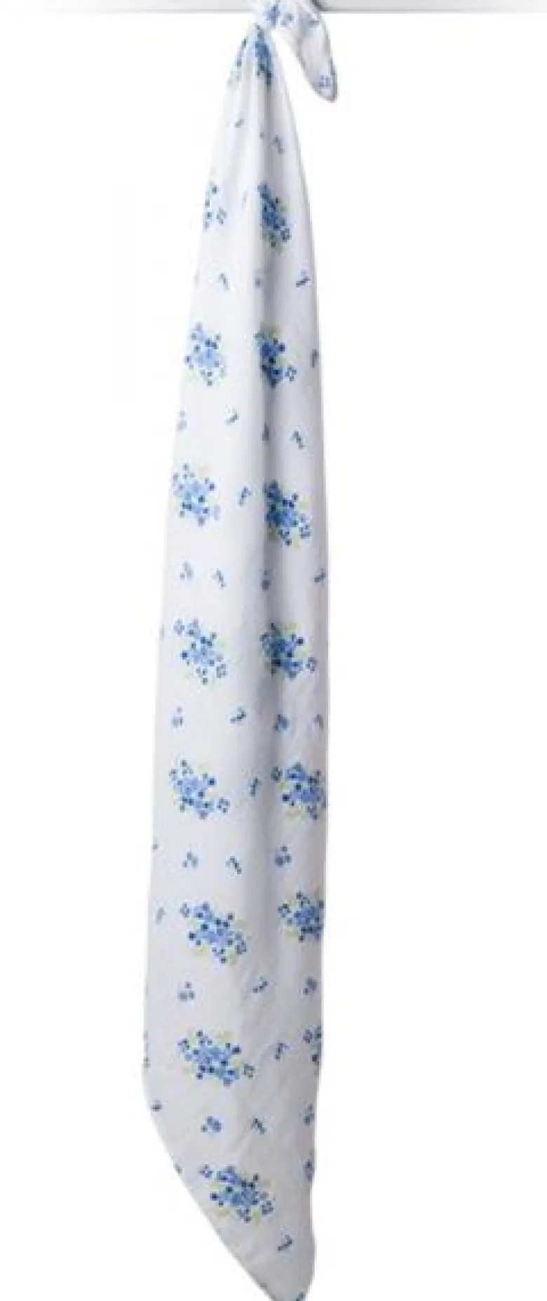Lange mousseline - bouquet bleu vintage