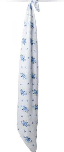 Lange mousseline - bouquet bleu vintage