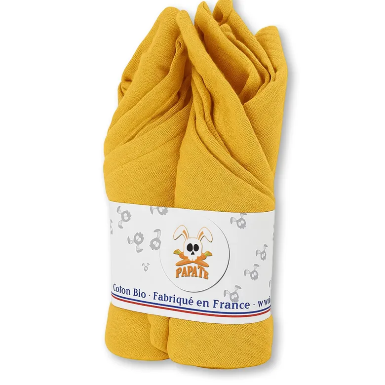 Langes en coton bio honey