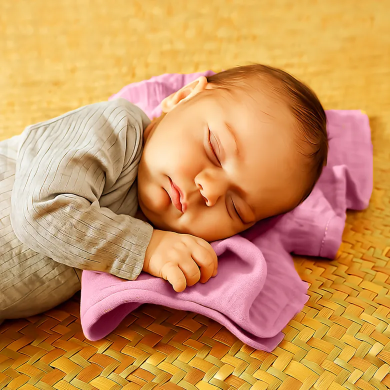 Langes en coton bio rose