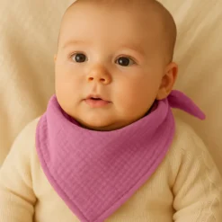 Langes en coton bio rose