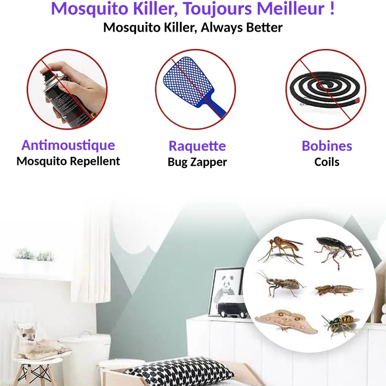 Lanterne anti-moustique uv mosquito killer terrasse jardin balcon