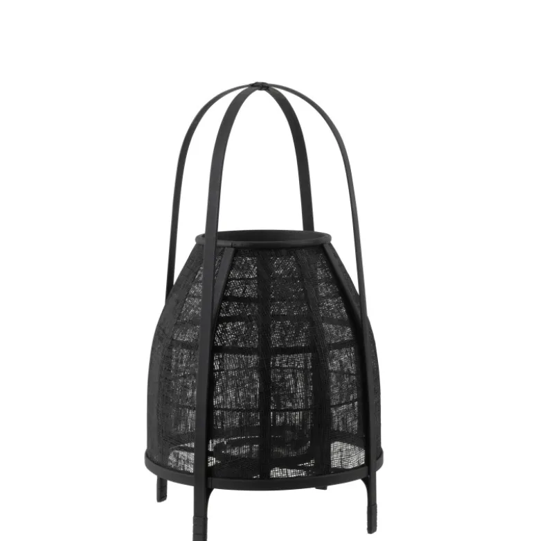 Lanterne bambou noir h.60cm