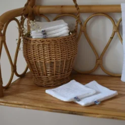 8 lingettes lavables bambou coton jeanne