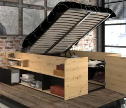 Lit coffre paco 140 x 190 200 cm