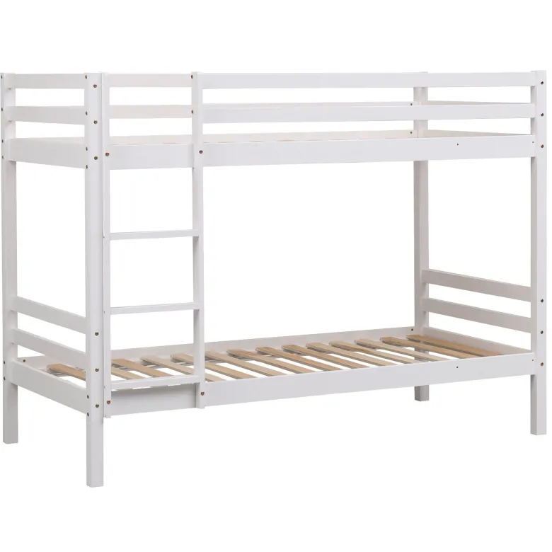 Lits superposés pour enfants 190x90cm blanc ambre