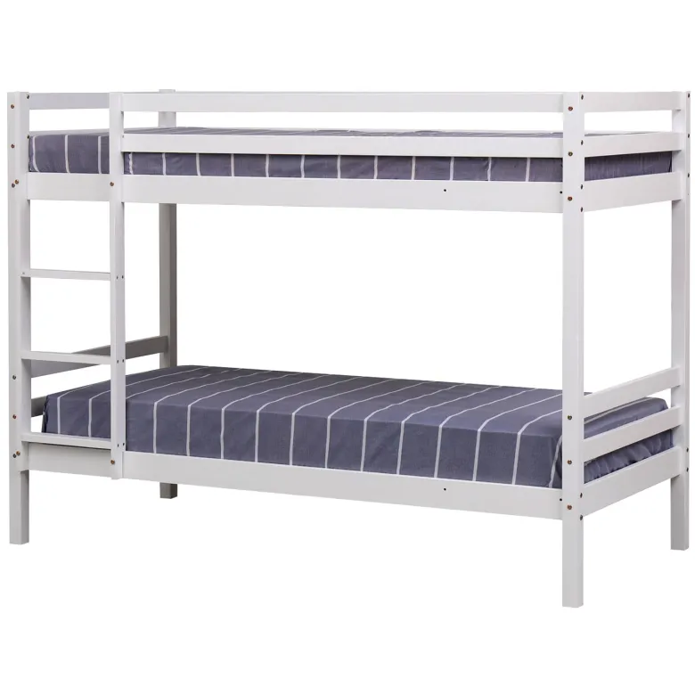 Lits superposés pour enfants 190x90cm blanc ambre