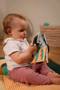 Livre tissu bébé - jungle
