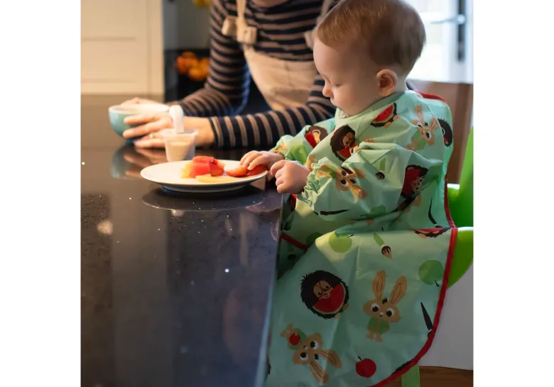 Long tablier tidy tot - pistache