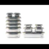 Lot 12 boites batch cooking : 6 tailles, micro-ondes, inox - pika