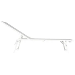 Lot de 2 bains de soleil pliants sicilia en textilène gris