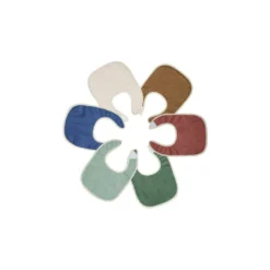 Lot de 6 bavoirs bébé multicolore