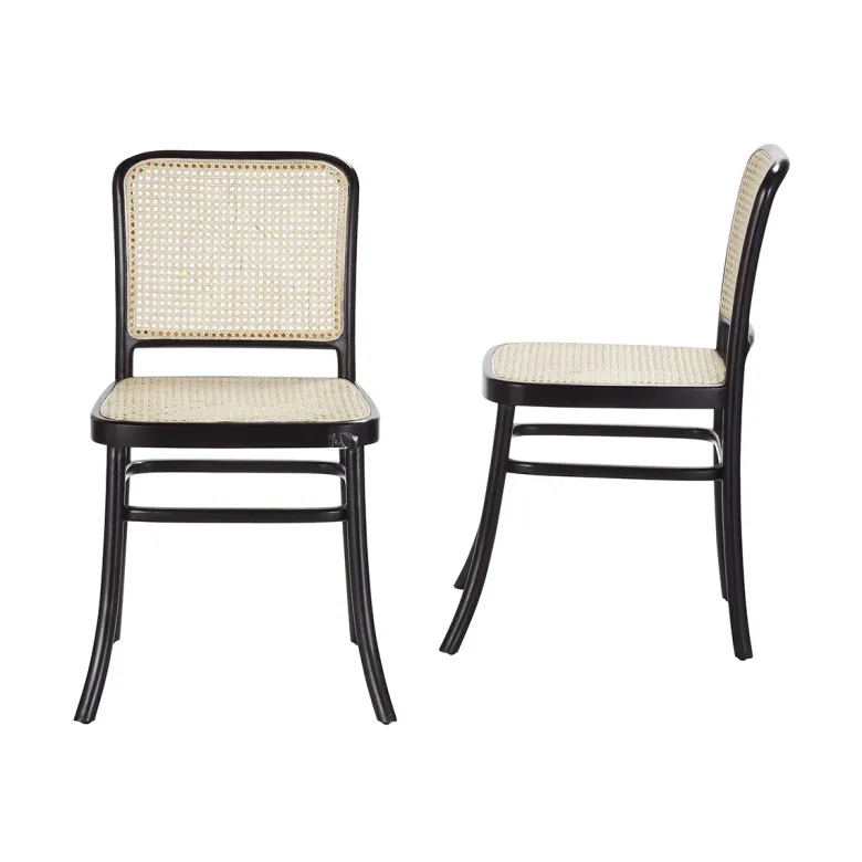 Lot de 2 chaises en acajou