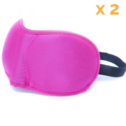 Lot de 2 masques de nuit - rose
