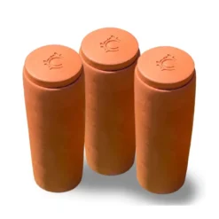 Lot de 3 olla en terre cuite - 15 cm 1.2