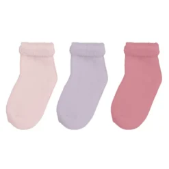 Lot de 3 paires de chaussettes bébé rose