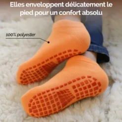 Lot de 2 paires de chaussettes - enfant s Orange