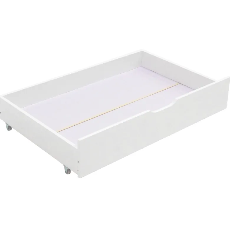 Lot de 2 tiroirs de rangement blancs pour lit
