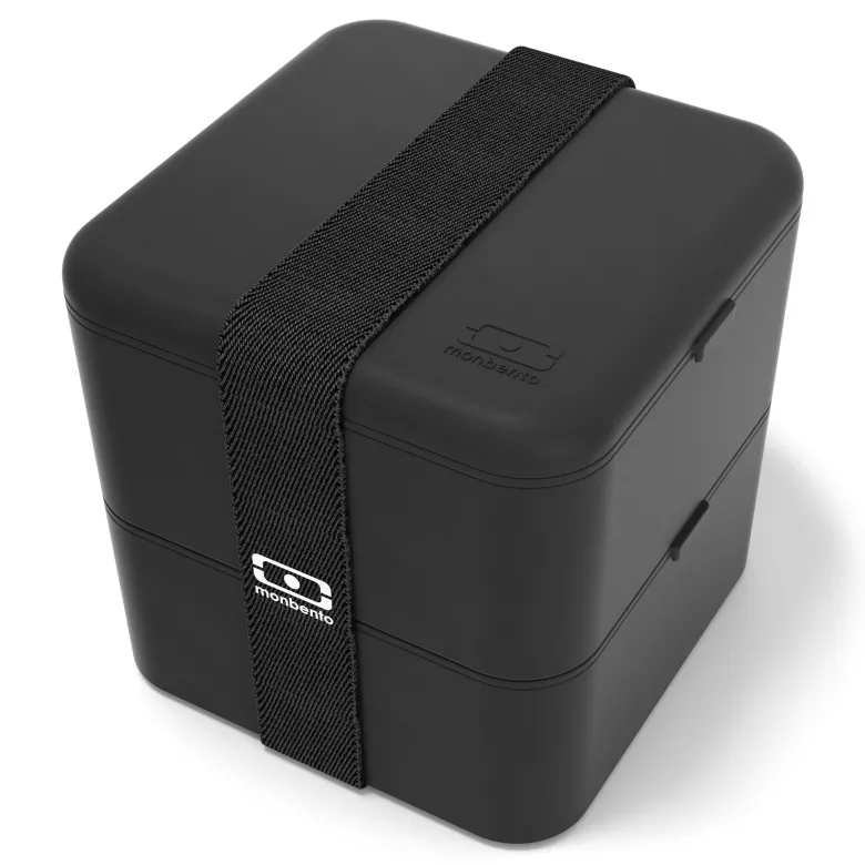 Lunch box carrée 2x850ml noir