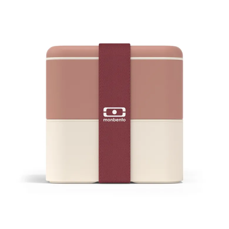 Lunch box carrée 2x850ml rose