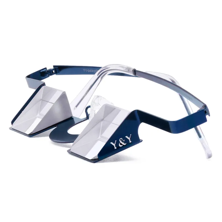 Lunettes d’assurage – confort cervical pour les grimpeurs – classic blue Bleu