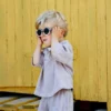 Lunettes de soleil bebe categorie 4 bicolore taupe hop'pop