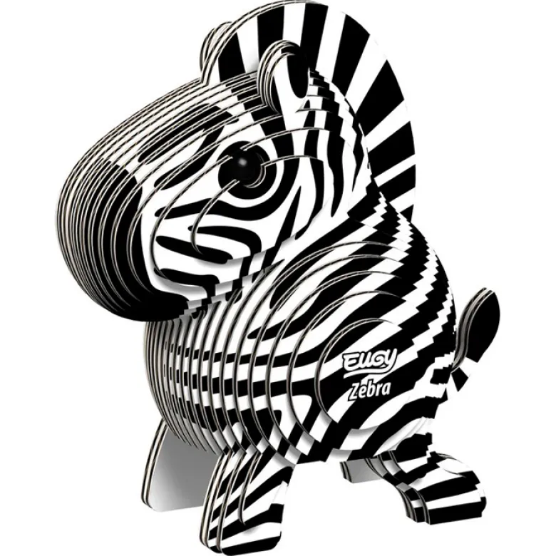 Maquette 3D animaux en carton Eugy Zèbre