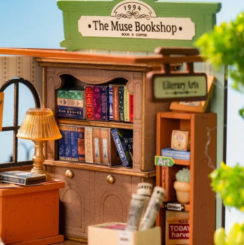 Maquette 3d - la librairie muse