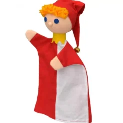 Marionnette bouffon rouge