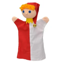 Marionnette bouffon rouge