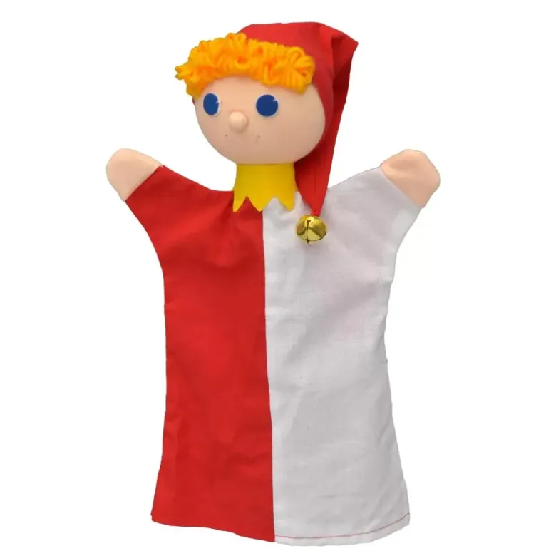 Marionnette bouffon rouge