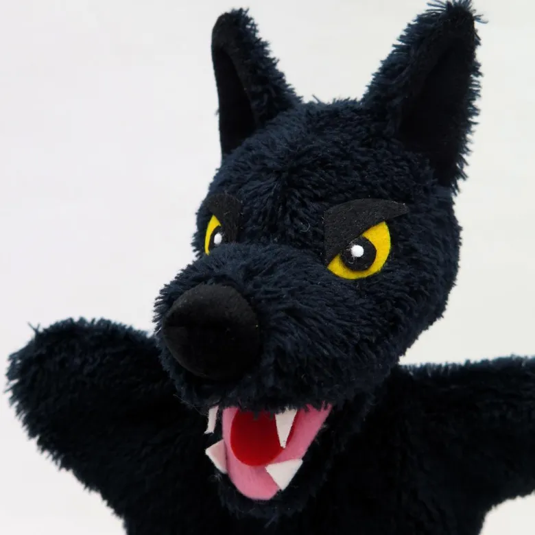 Marionnette loup noir