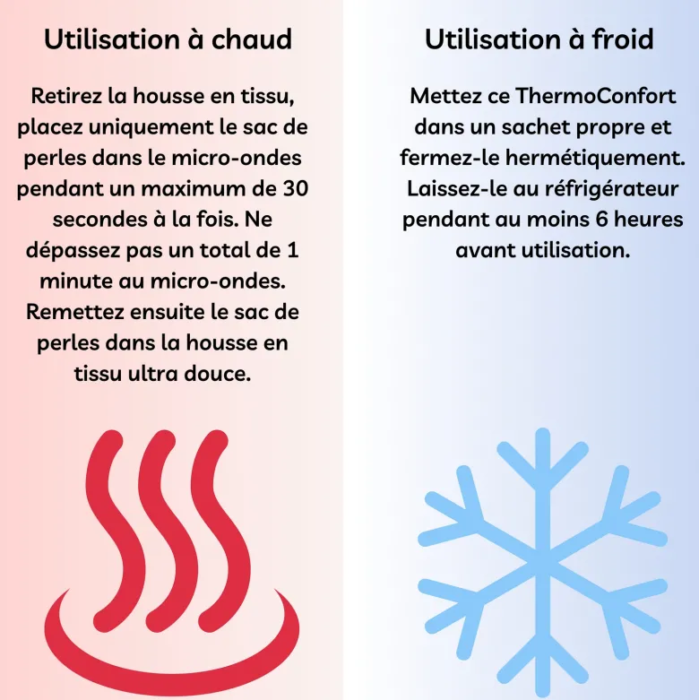 Masque relaxant chaud froid naturel